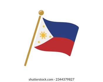 philippines flag icon vector illustration