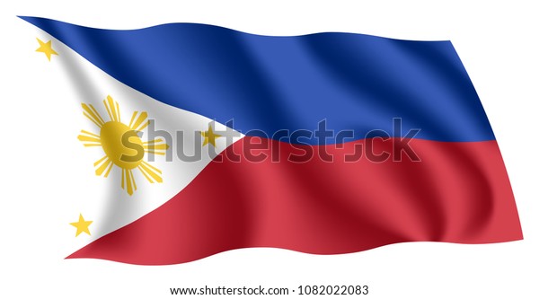 Philippines Flag Isolated National Flag Philippines Stock Vector ...