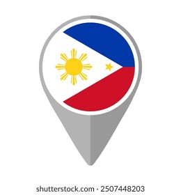 Philippines Flag on Location Pin