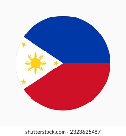 Philippines flag simple illustration for independence day or election