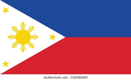 Philippines flag with  standard shape color ,Symbols of Philippines template banner,card,advertising ,promote,ads, web design, magazine,
and business matching country poster,vector illustration