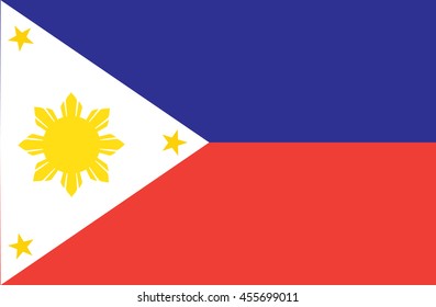 Philippines flag vector