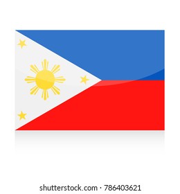 Philippines Flag Vector Icon - Illustration