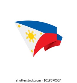 Philippines flag, vector illustration