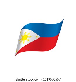 Philippines flag, vector illustration