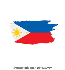 Philippines flag, vector illustration