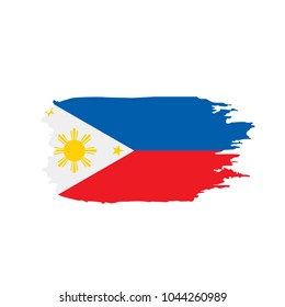 Philippines Flag Vector Illustration Stock Vector (Royalty Free) 1044260953