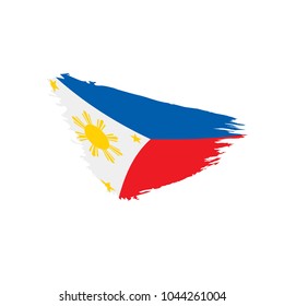 Philippines flag, vector illustration