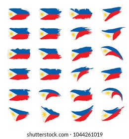 Philippines flag, vector illustration