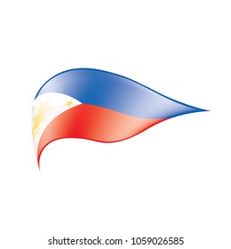 Philippines flag, vector illustration