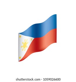 Philippines flag, vector illustration
