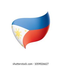 Philippines flag, vector illustration