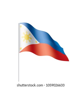 Philippines flag, vector illustration