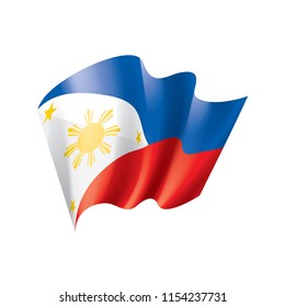 Philippines Flag Vector Illustration On White Stock Vector (Royalty ...