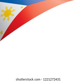 Philippines Flag Vector Illustration On White Stock Vector (Royalty ...