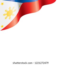 Philippines flag, vector illustration on a white background