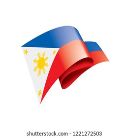 Philippines Flag Vector Illustration On White Stock Vector (Royalty ...