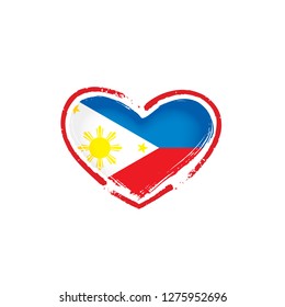 Philippines flag, vector illustration on a white background
