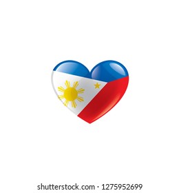 Philippines flag, vector illustration on a white background