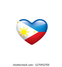 Philippines flag, vector illustration on a white background