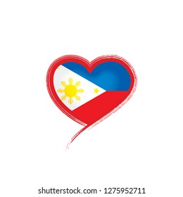 Philippines flag, vector illustration on a white background