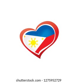 Philippines flag, vector illustration on a white background