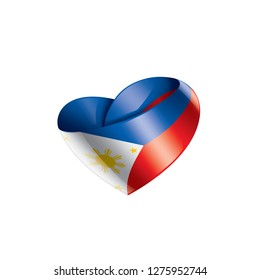 Philippines flag, vector illustration on a white background