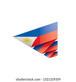 Philippines flag, vector illustration on a white background