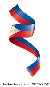 Philippines flag, vector illustration on a white background
