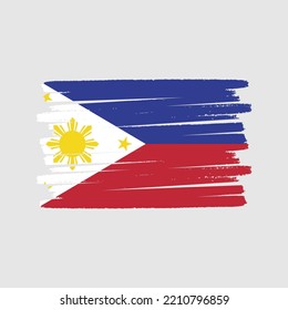 Vector de bandera de Filipinas. Bandera nacional