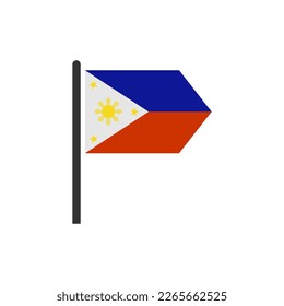 Indicadores de Filipinas conjunto de iconos, símbolo del vector del símbolo del día de la independencia de Filipinas