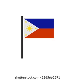 Philippines flags icon set, Philippines independence day icon set sign vector symbol