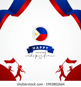 Diseño de fondo del Día de la Independencia de Filipinas