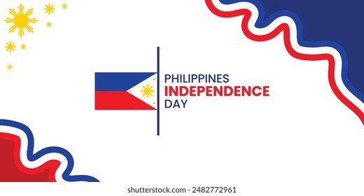 Philippines Independence Day banner background, Patriotic design
