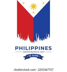 Philippines independence day banner design template