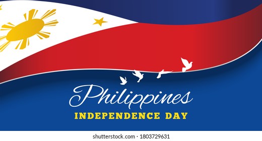 The Philippines Independence day banner. Vector