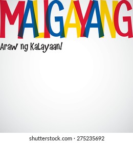 Philippines Independence Day card in vector format.
