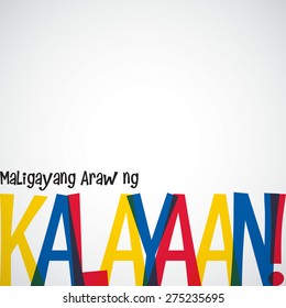 Philippines Independence Day card in vector format.