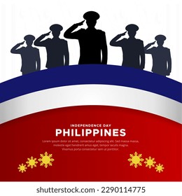 Philippines Independence day Design vector suitable for poster, social media, banner, flyer and backdrop