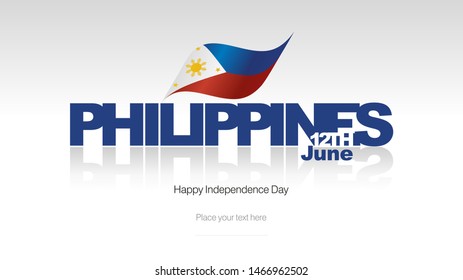 Philippines Independence Day flag logo icon banner