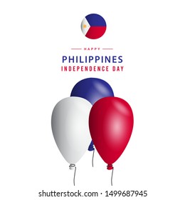 Philippines independence day modern design template.
