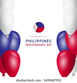 Philippines independence day modern design template.