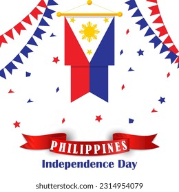 philippines independence day vector background. suitable for card, banner, or poster