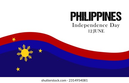 philippines independence day vector background. suitable for card, banner, or poster