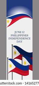 Philippines Independence Day Vector Illustration. Suitable for greeting card, poster and banner