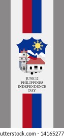 Philippines Independence Day Vector Illustration. Suitable for greeting card, poster and banner