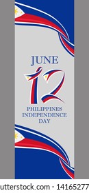Philippines Independence Day Vector Illustration. Suitable for greeting card, poster and banner