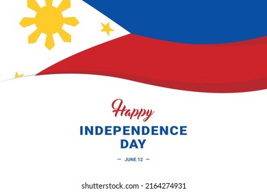 Philippines Independence Day. Vector Illustration. The illustration is suitable for banners, flyers, stickers, cards, etc.
