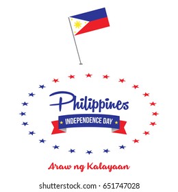 Philippines Independence Day vector illustration. Philippines national day banner, background, and display design.