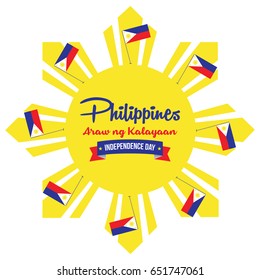 Philippines Independence Day vector illustration. Philippines national day banner, background, and display design.